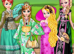 Princesas Kimono Vs Cheongsam