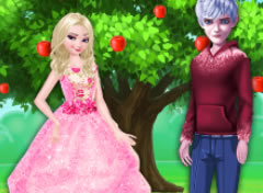 Frozen Elsa e Jack Árvore do Amor